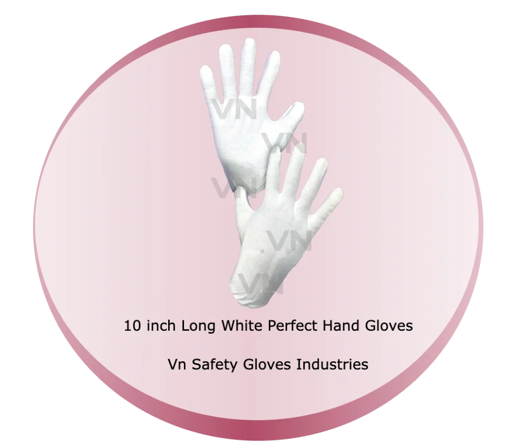 10 inch Long White Perfect Hand Gloves